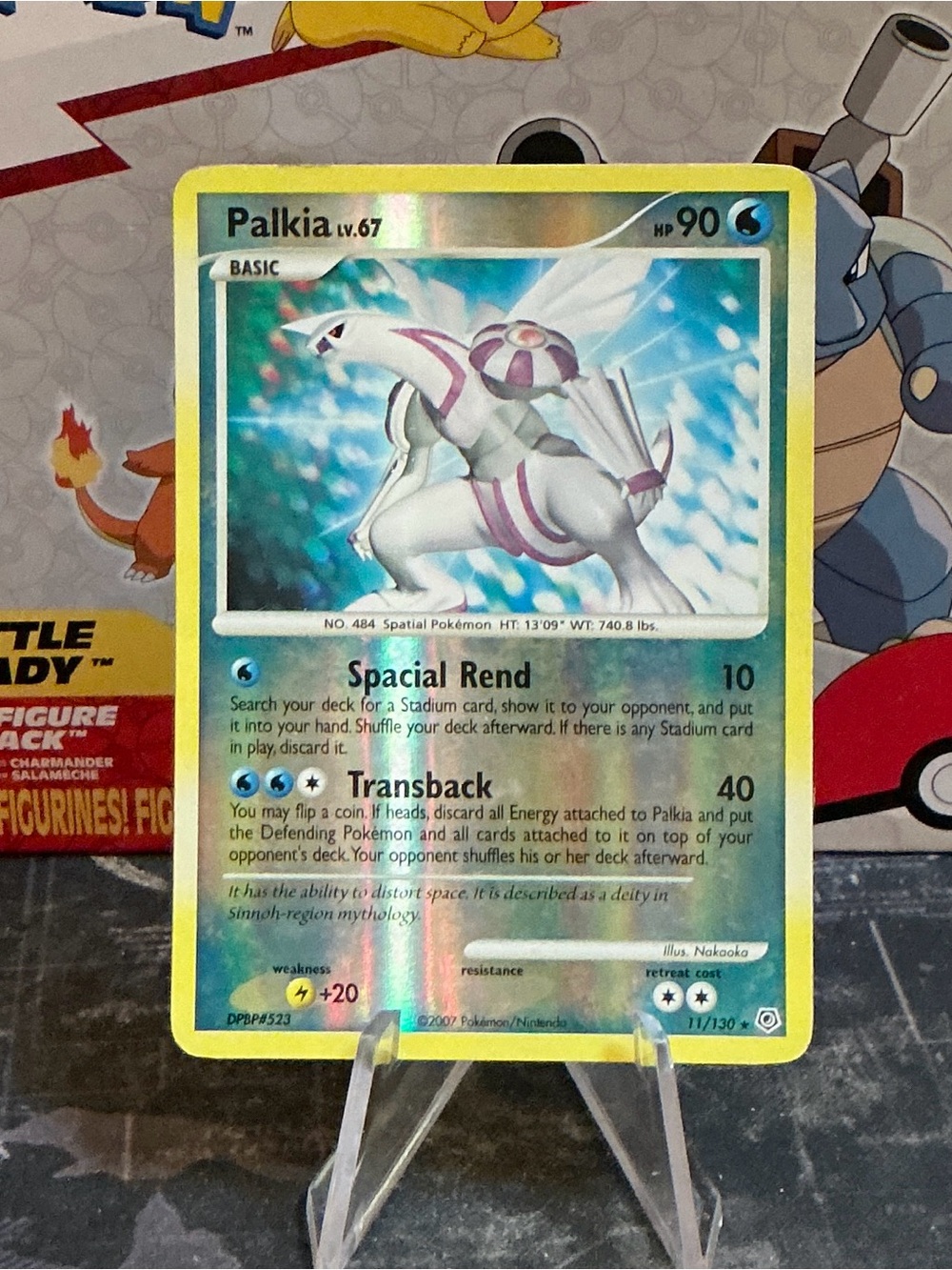 Pokemon Palkia Diamond & Pearl Reverse Holo Rare Vintage Trading Card
